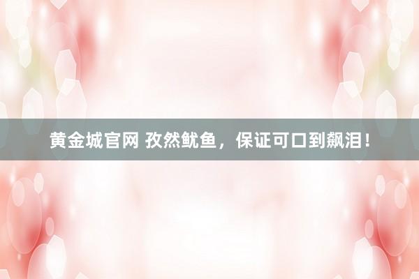 黄金城官网 孜然鱿鱼，保证可口到飙泪！